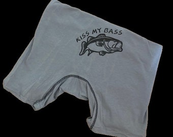 Kiss My Bass Fishing Herren Boxer Slips