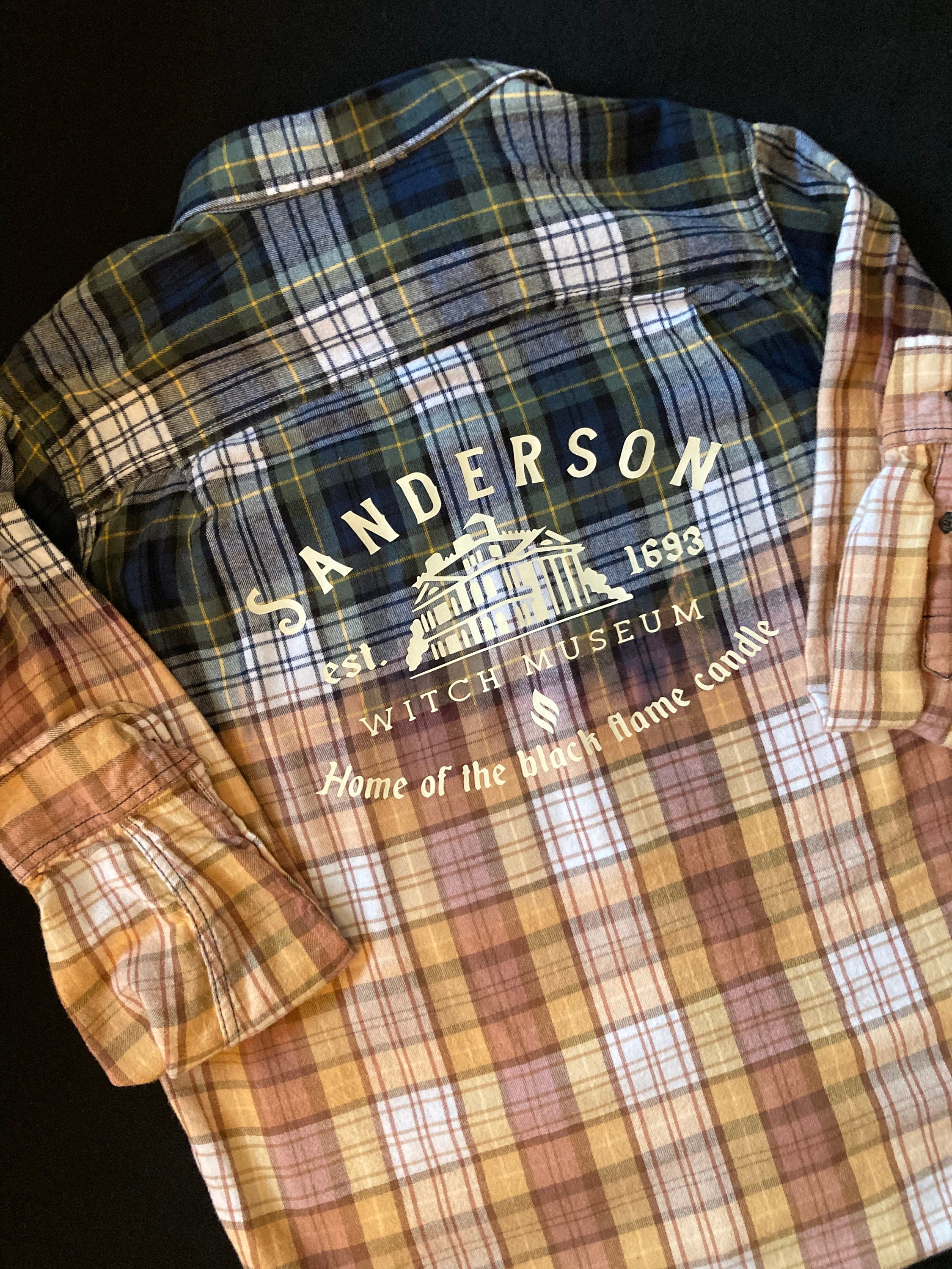 Sanderson Witch Museum Distressed Flannel Shirt | Etsy