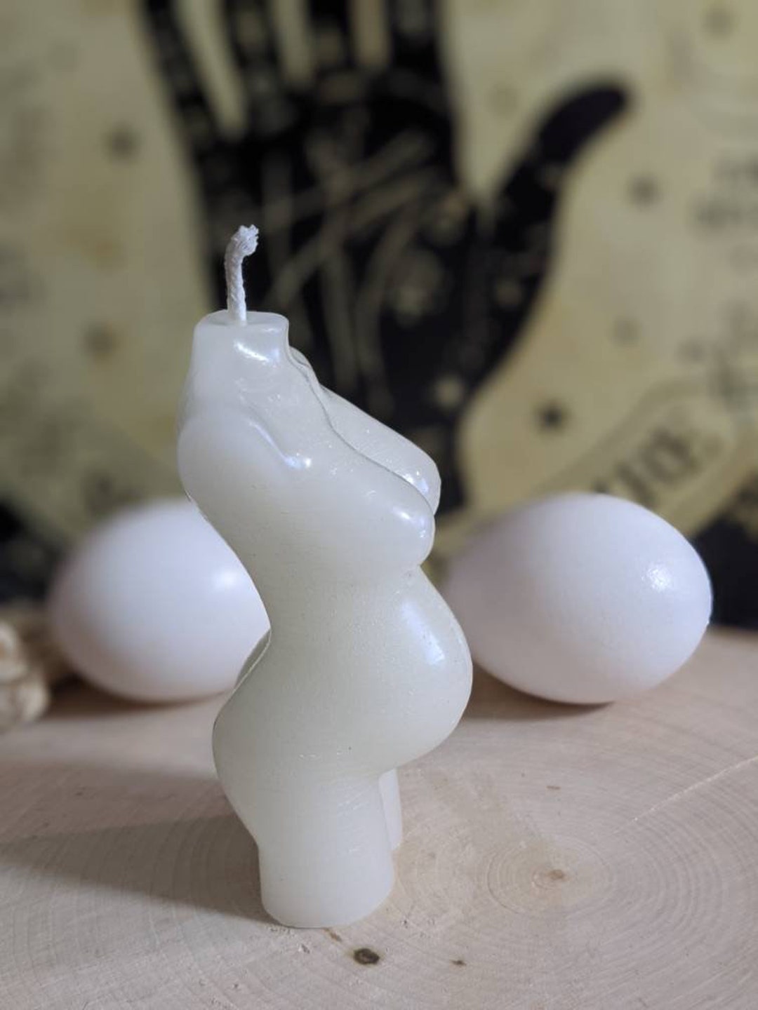 Pregnant Mama Beeswax Candle Etsy
