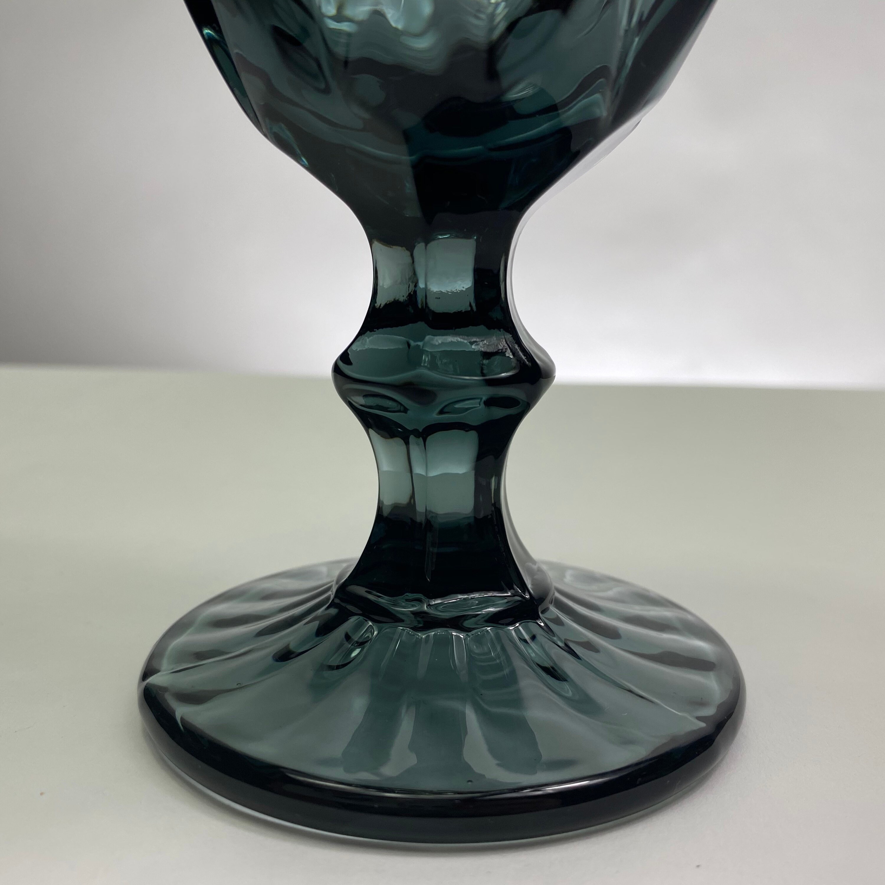 12 Black Goblets gray gobletsblack Glasses Wedding goblets Etsy