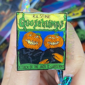 Goosebumps Attack of the Jack O&#39;Lanterns Pin, Handmade to Order