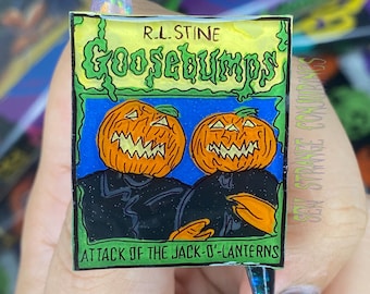 Goosebumps Attack of the Jack O'Lanterns Pin, Handmade to Order