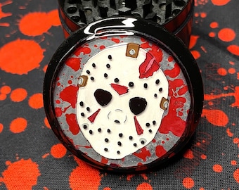 Jason Voorhees Herb Grinder: Handmade Shrinky Dink Horror Fan Art