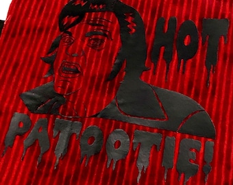 Naszywka Eddie Patch, ręcznie robiona aplikacja do przyszycia z tkaniny Hot Patootie z motywem Rocky Horror Picture Show