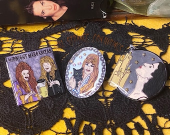 Practical Magic Pins, Handmade to Order Shrinky Dink Pins