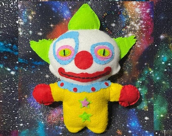 Shorty Felt Doll, Handmade to Order Killer Klowns from Outer Space Inspired Horror Plushie