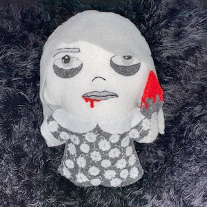 Handmade Night of the Living Dead Karen Cooper Doll, Made to Order Plush, Zombie Doll
