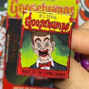 Goosebumps Night of the Living Dummy Pin, Handmade, Handpainted Nostalgic Shrinky Dink, Layer Art