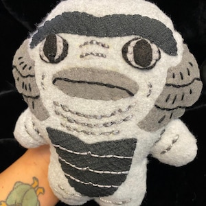 Creature from the Black Lagoon Doll, Handmade to Order Horror Plush, Gillman Plushie