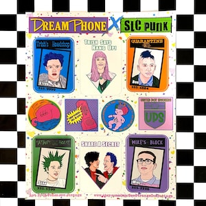 Dreamphone X SLC Punk Sticker Bogen, Digital Illustration Fan Art