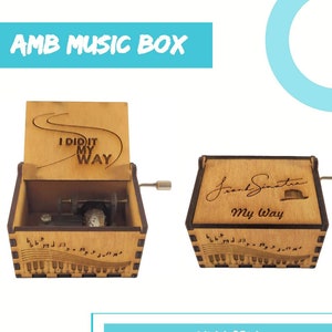 Anime Haikyuu Print Castle In The Sky Music Box Wooden Hand Music Box Kids  Friend Cute Christmas New Year Gift Casket Decoration