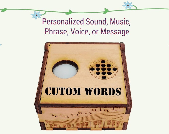 Custom Song and Melody, Custom Engraved Music Box / Personalized Wooden Music Box / Custom Music Box /  Small gift Box /  Best gift ever