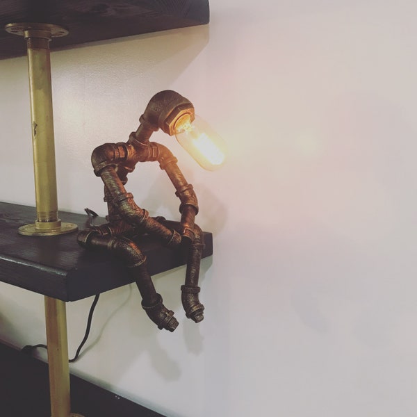 cadeaux de vacances, cadeau de Noël, lampe, lampe de table, lampe de bureau, lampe industrielle, lampe steampunk, lampe Edison, cadeau pour lui, cadeau de fête des pères