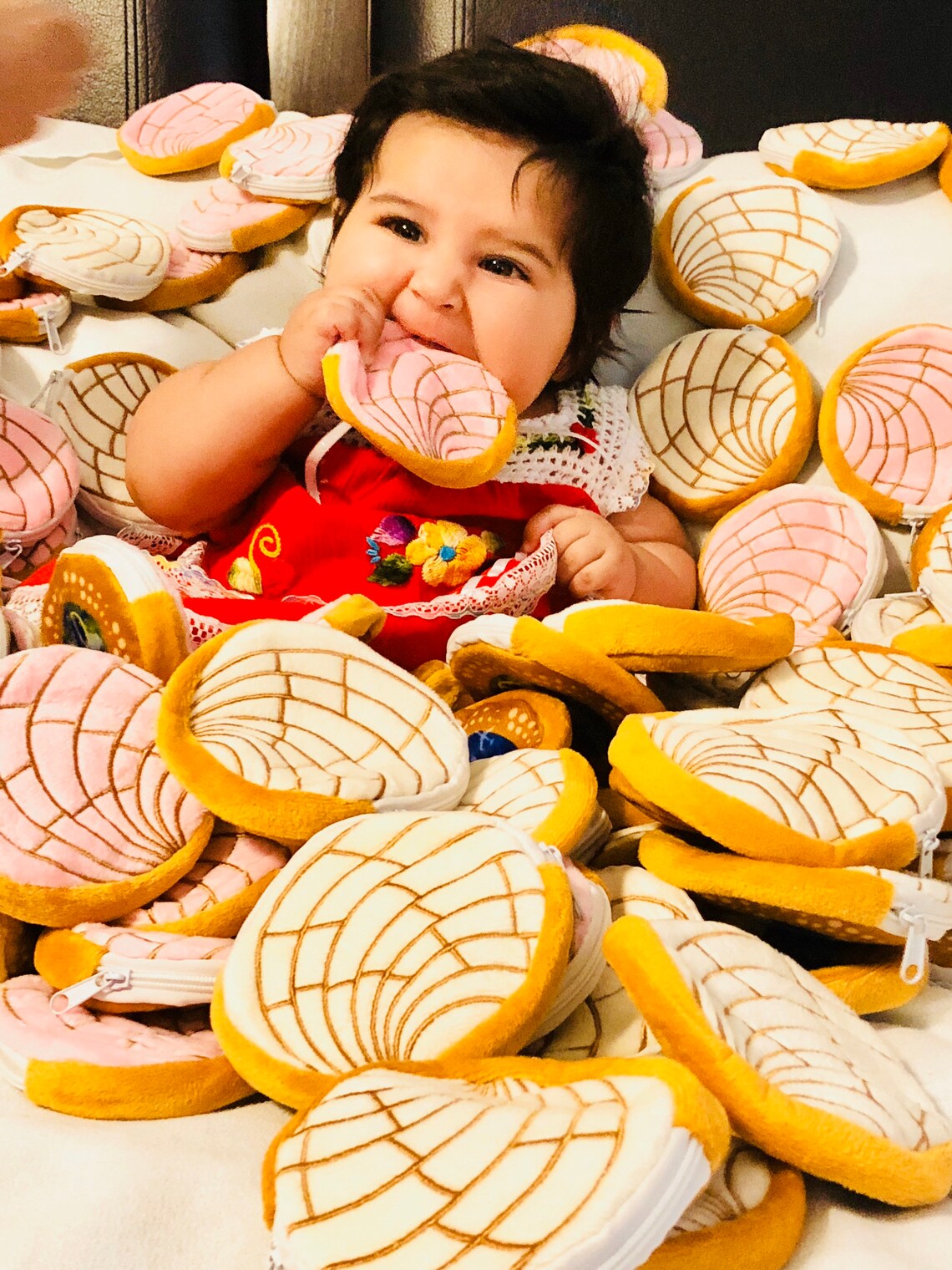 3 Conchas Pink Concha Chocolate and Vanilla Concha Pan Etsy