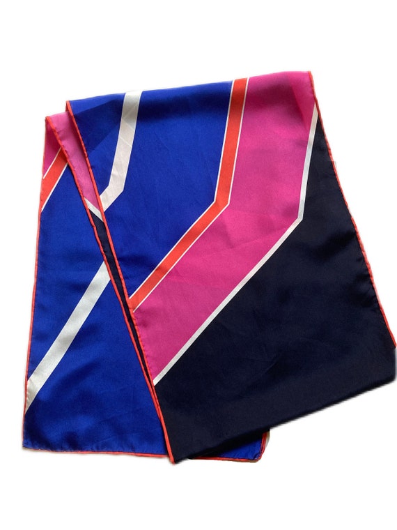 Talbots  Vintage Silk Scarf Long/ 67 INCH / Pink … - image 1