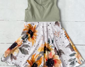 Grow With Me Sunflower Tank Dress