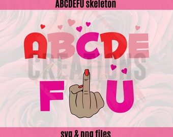 abcdefu hand svg and png