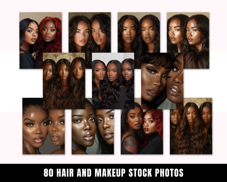 May include: A collage of 12 images featuring women with different hairstyles and makeup looks. The images are arranged in a grid pattern and showcase a variety of hair colours, lengths, and styles, as well as various makeup looks.