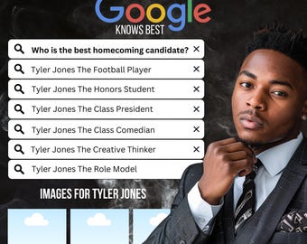 Google Search Homecoming Campaign Template (Canva Editable, Digital Download)