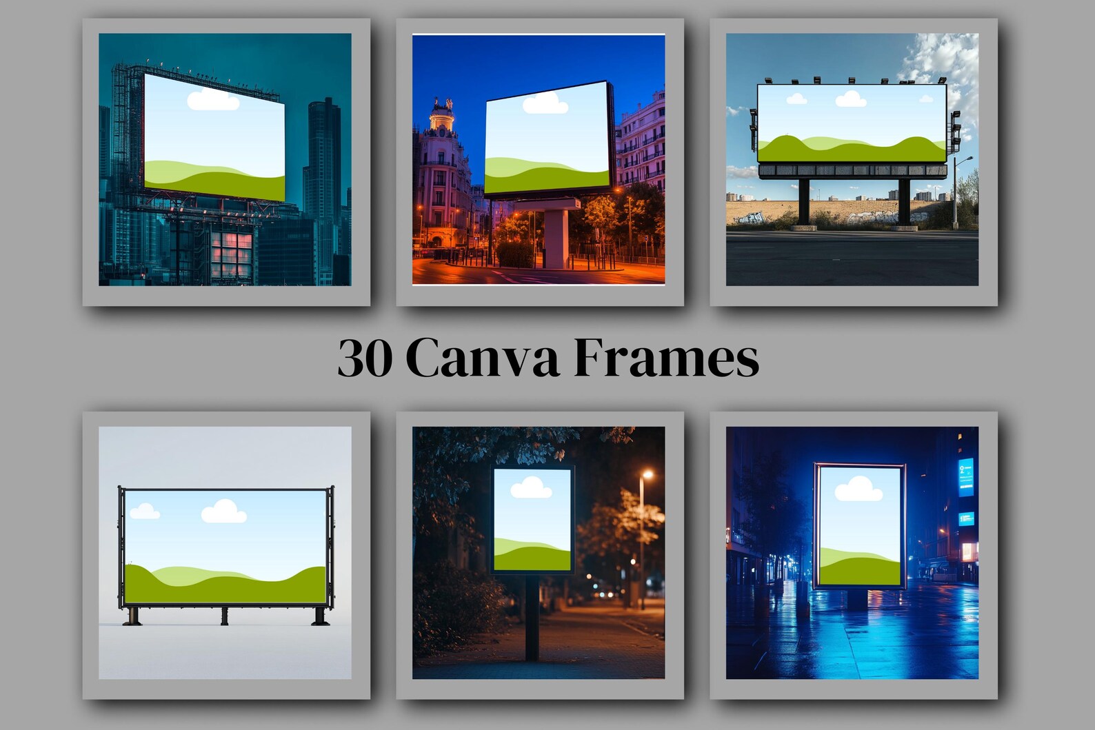 30 Canva Frames Bundle - Drag & Drop Photo - Editable Template - Frame ...