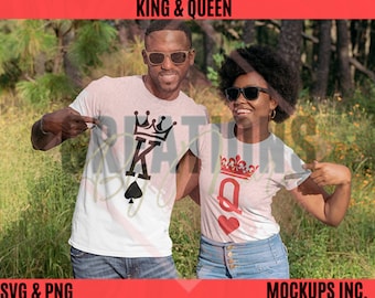 King and Queen couples svg and png