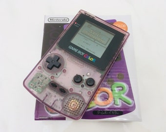 Generalüberholter Nintendo Game Boy Color, Atomic Purple (Reproduction Box)