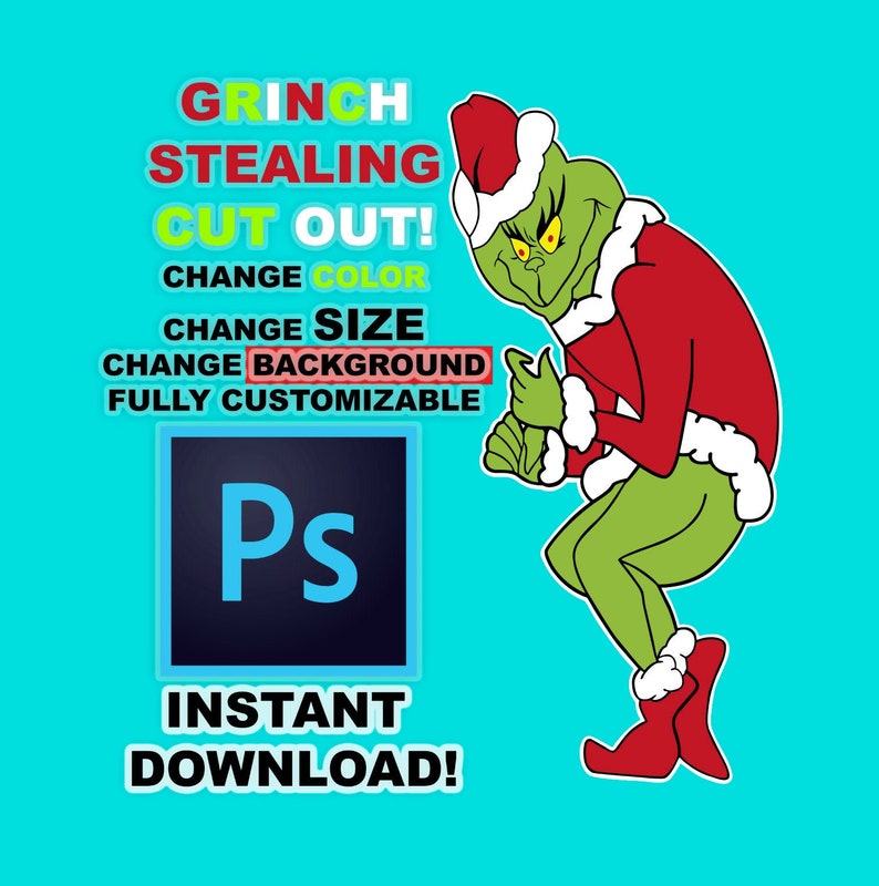 Grinch Template Stealing Lights