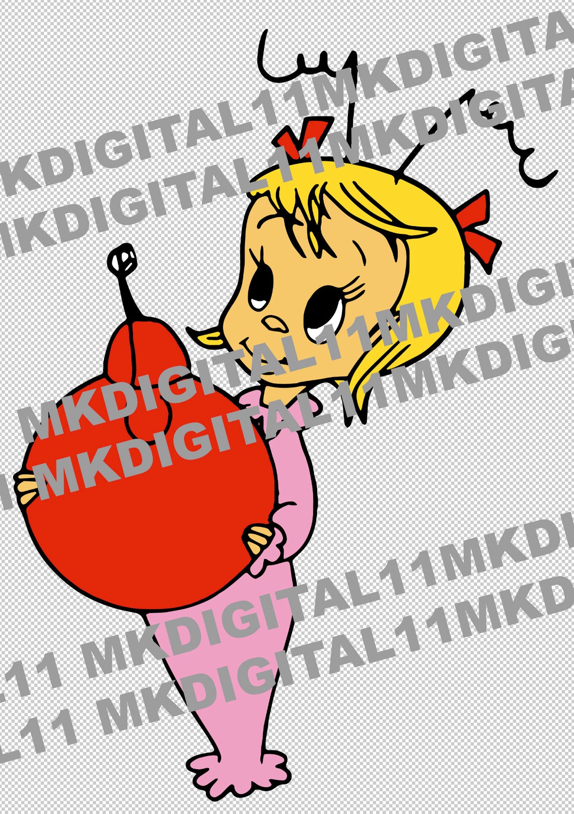 DIY Cindy Lou Who Cut Out PHOTOSHOP File. Whoville Grinch - Etsy