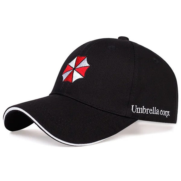 Authentic Resident Evil Umbrella Corporation Hat | Iconic Logo Cap for Fans