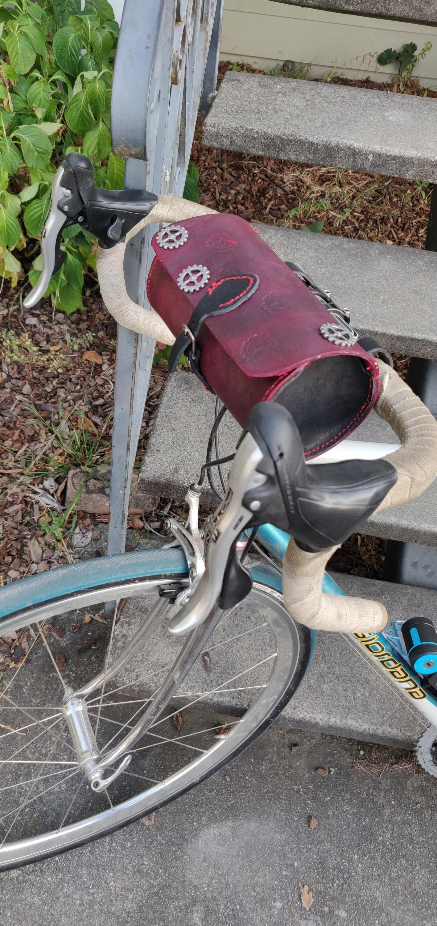 Leather Bicycle Handlebar Bag Etsy