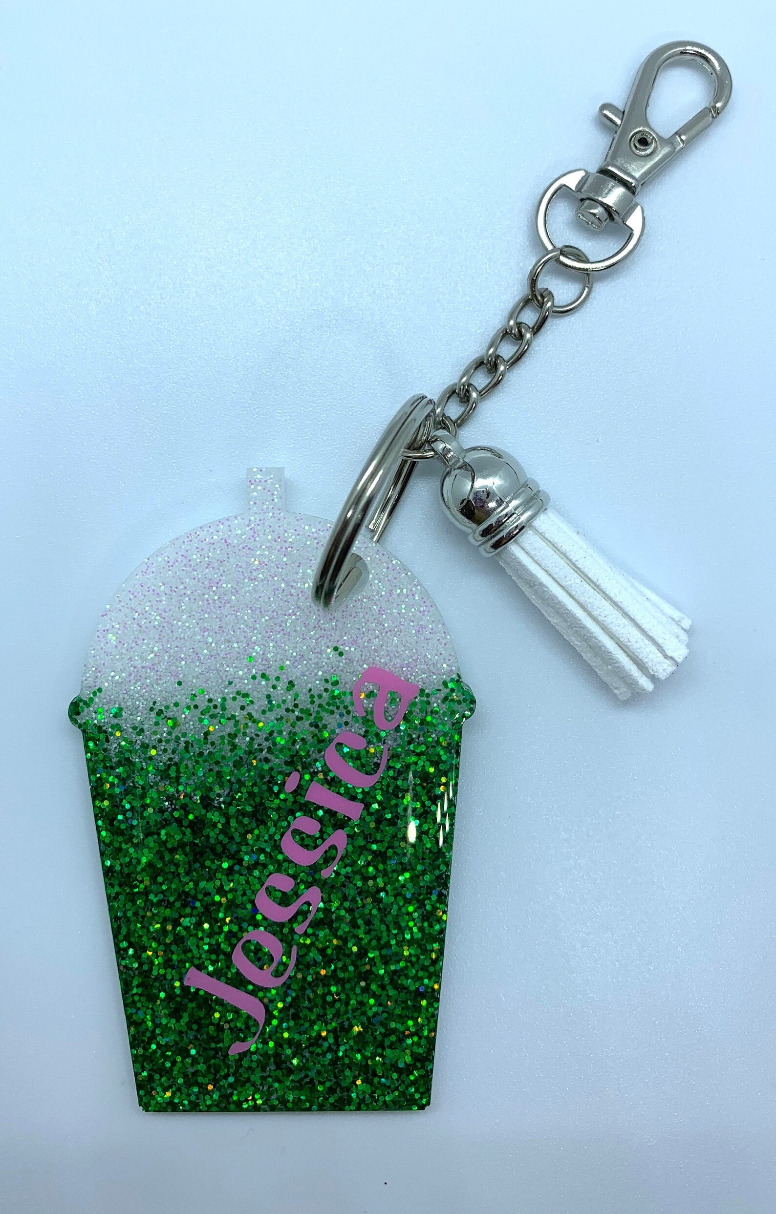 Customized Coffee Cup Keychain Etsy