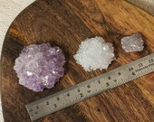 Amethyst Stalactite Rose Cluster, Natural White Stalactite, Third Eye Chakra Amethyst, Calming Crystal, Protective Crystal
