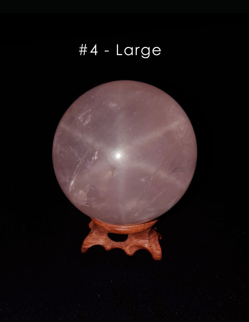 star rose quartz sphere star rose quartz sphere