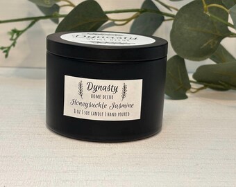 Honeysuckle Jasmine Soy Candle with Sweet Spring Fragrance