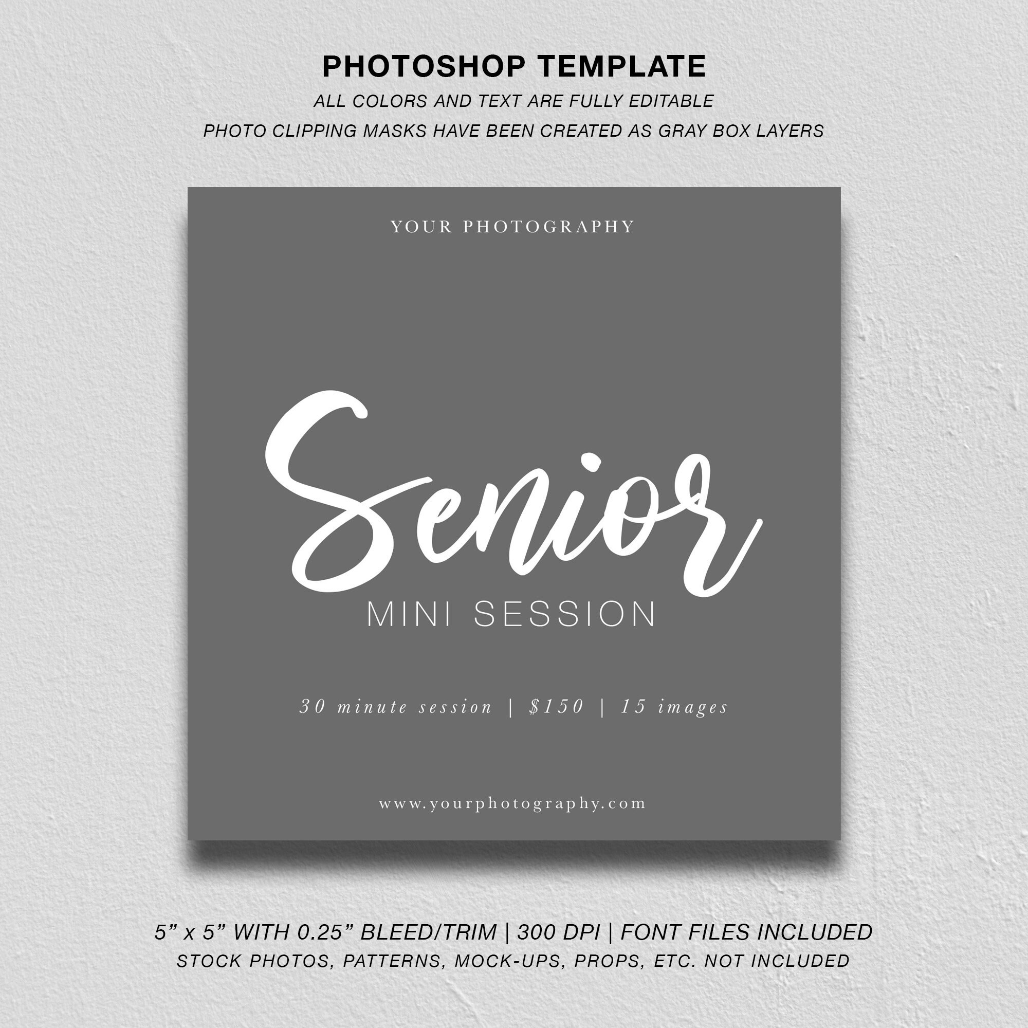 Senior Mini Session Template Graduate Senior Mini Session - Etsy