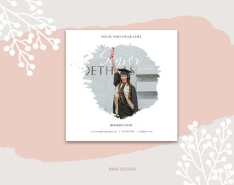 Senior Mini Session Template, Graduate Senior Mini Session, Senior Portrait Photography Session, Instagram Template, Social Media Marketing