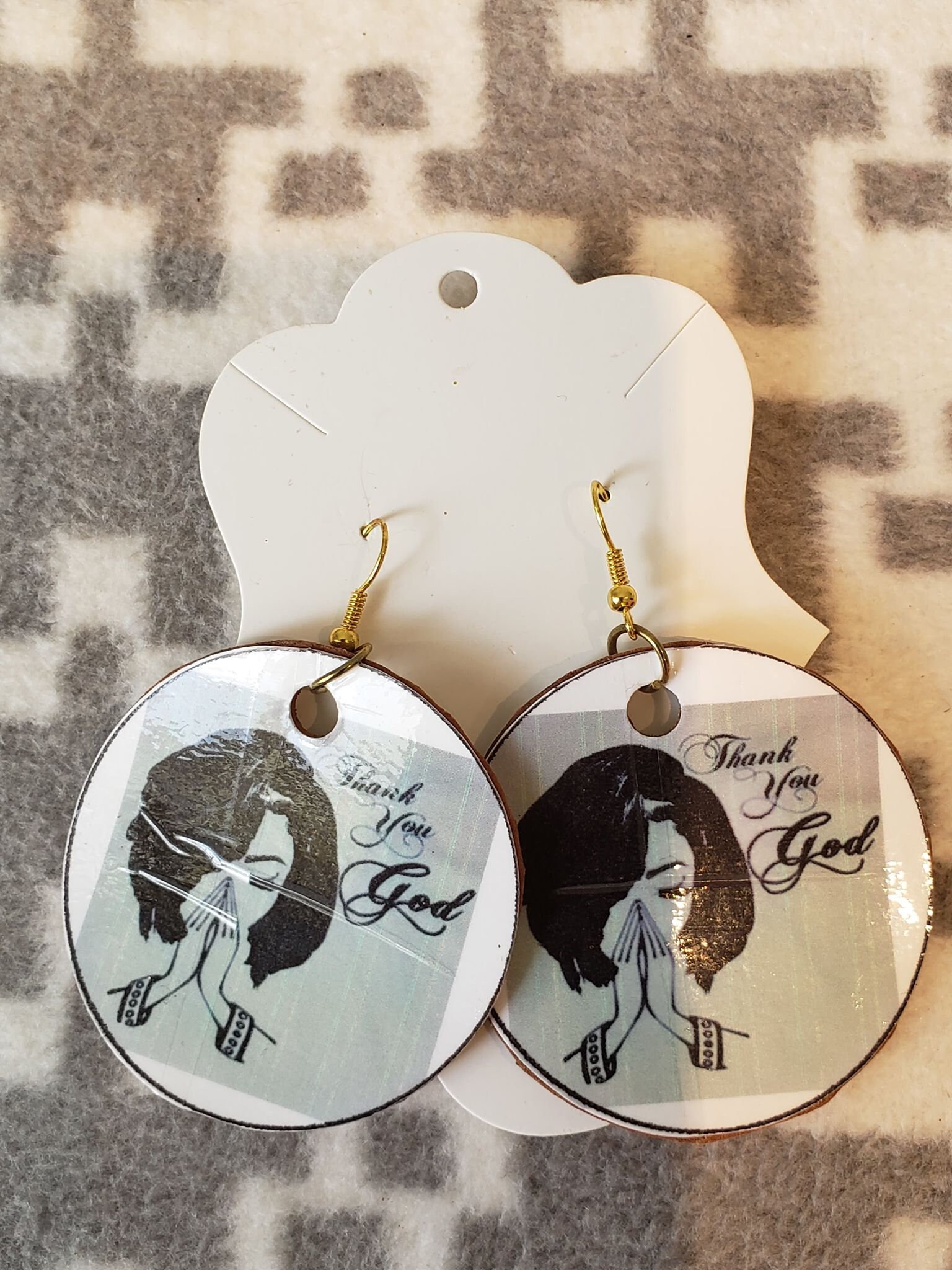 Christian Earrings, Bible Scripture Earrings, Inspirational Earrings