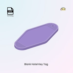 Arquivos STL de chaveiro em branco, impressão 3D e venda-os, adicione seu próprio texto, etiqueta de chave de hotel vintage | Arquivos imprimíveis em 3D para impressão 3D