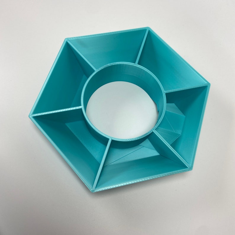 Hexagon Snack Tray for 40oz Stanley Tumblers, Snack Ring, Candy Holder STL Files for 3D Printing image 6