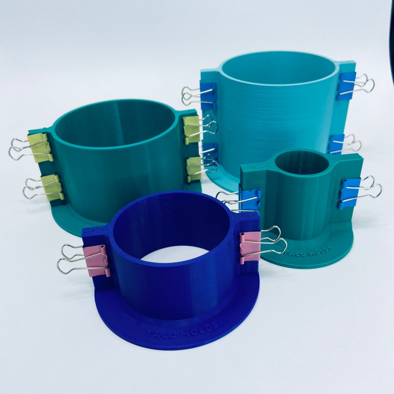 Cylinder Mold Housing 2 Part Master 3D Printed Reusable Frames, Silicone Mold Making Tools, Round Mould Box image 7