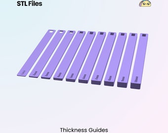 Rolling Depth Guides, Dough Sticks, Thickness Measuring Perfect Height Tool, 3D Models | STL Files For 3D Printing