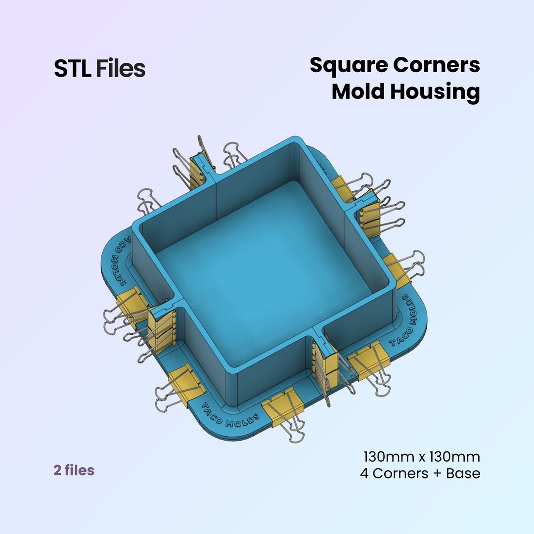 STL file Square Rectangular Free Combination for Silicone Mold Casting  🟪・3D print design to download・Cults