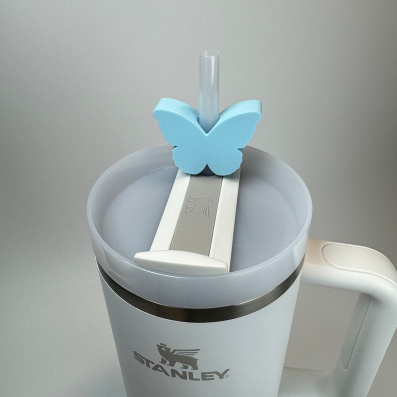 Butterfly Straw Topper, Stanley Drink Accessories, Cute Straw Charm, Tumbler Gifts, 3 Straw Sizes STL Files for 3D Printing image 7