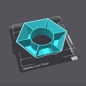 Hexagon Snack Tray for 40oz Stanley Tumblers, Snack Ring, Candy Holder STL Files for 3D Printing image 3