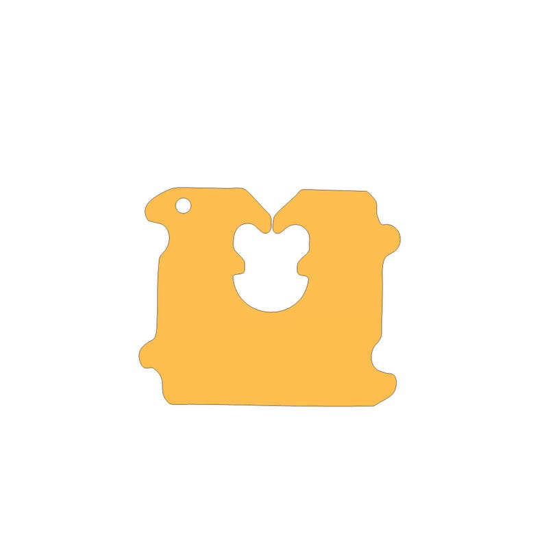 Blank Bread Tag STL Files, 3D Printable Keychain, 3 Sizes (digital ...