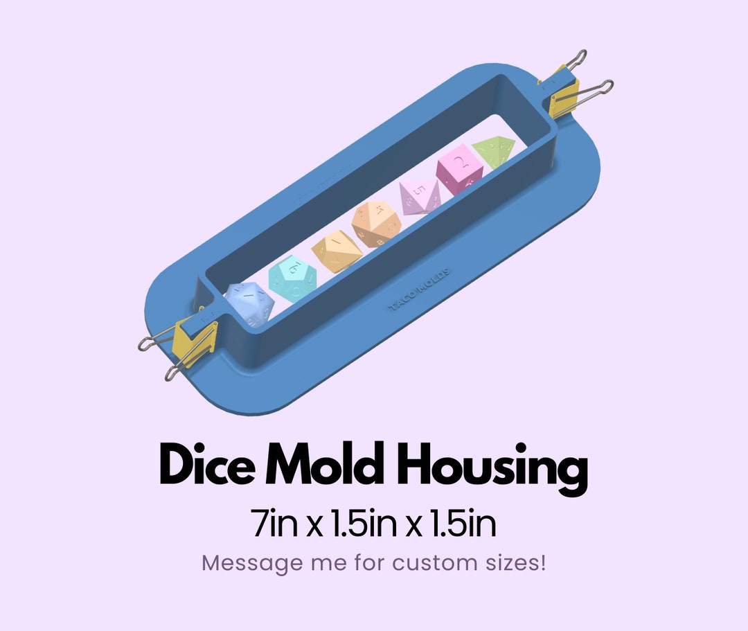 Dice Mold Housing Make Sharp Edge Dice Molds With Reusable 3D Etsy