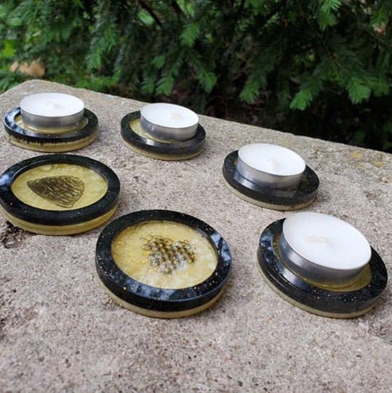 Tea Light Candle Holder Silicone Mold Makes 3 Etsy