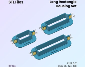 Rectangle Mold Housing STL Files: 3D Printing Master Set