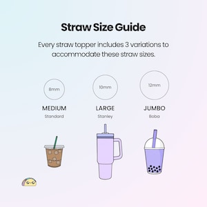 Butterfly Straw Topper, Stanley Drink Accessories, Cute Straw Charm, Tumbler Gifts, 3 Straw Sizes STL Files for 3D Printing image 4