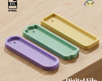 Incense Holder STL Set | 3 Tray Ash Catchers 3D Print | Stick Incense Burner (Digital Download)